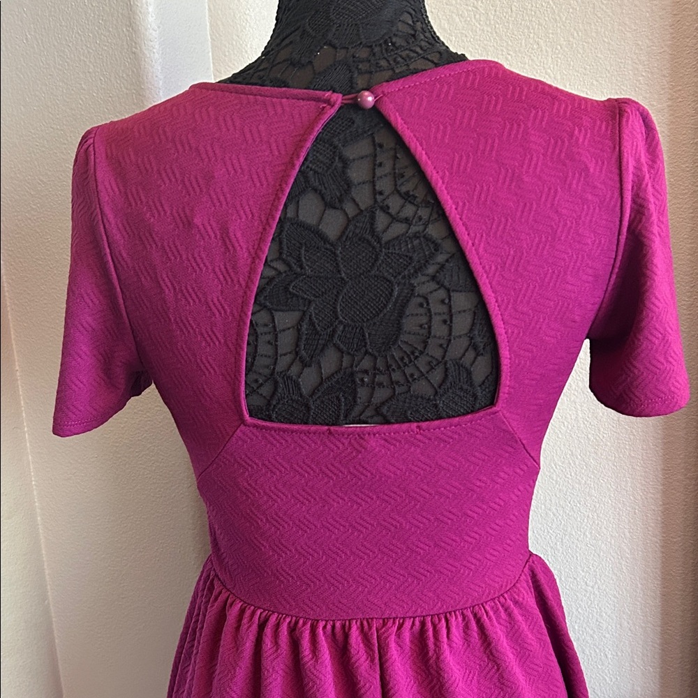 Forever 21 Magenta Skater Dress - Picture 7 of 8